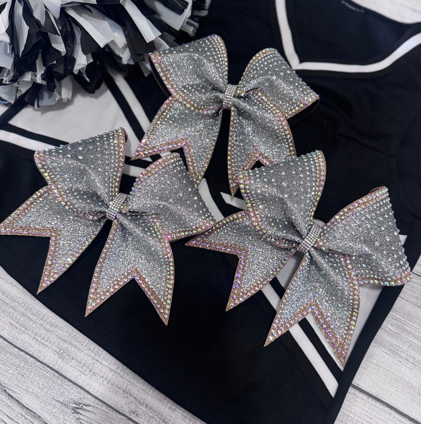 April Bow: Gold & Silver