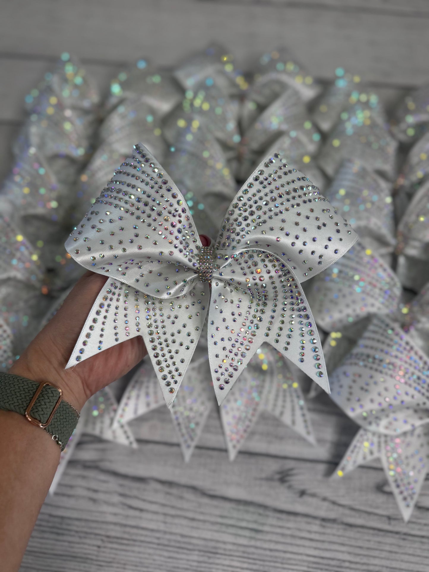Starlight Surge Satin Cheer Bow