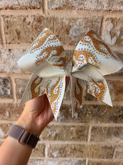 Aiden Bow: White & Vegas Gold