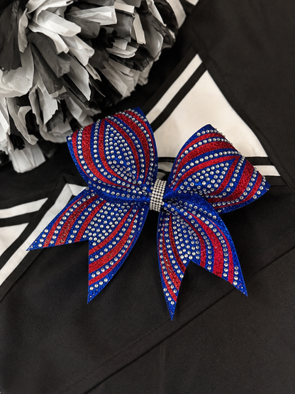 Romina Bow: Royal Blue & Red