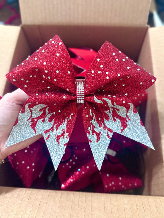 Scarlet Blaze Luxe – Silver Flames