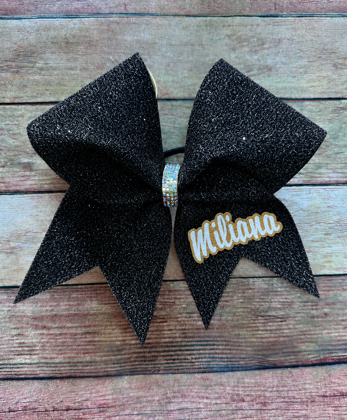 Custom Name Bow with Rhinestones