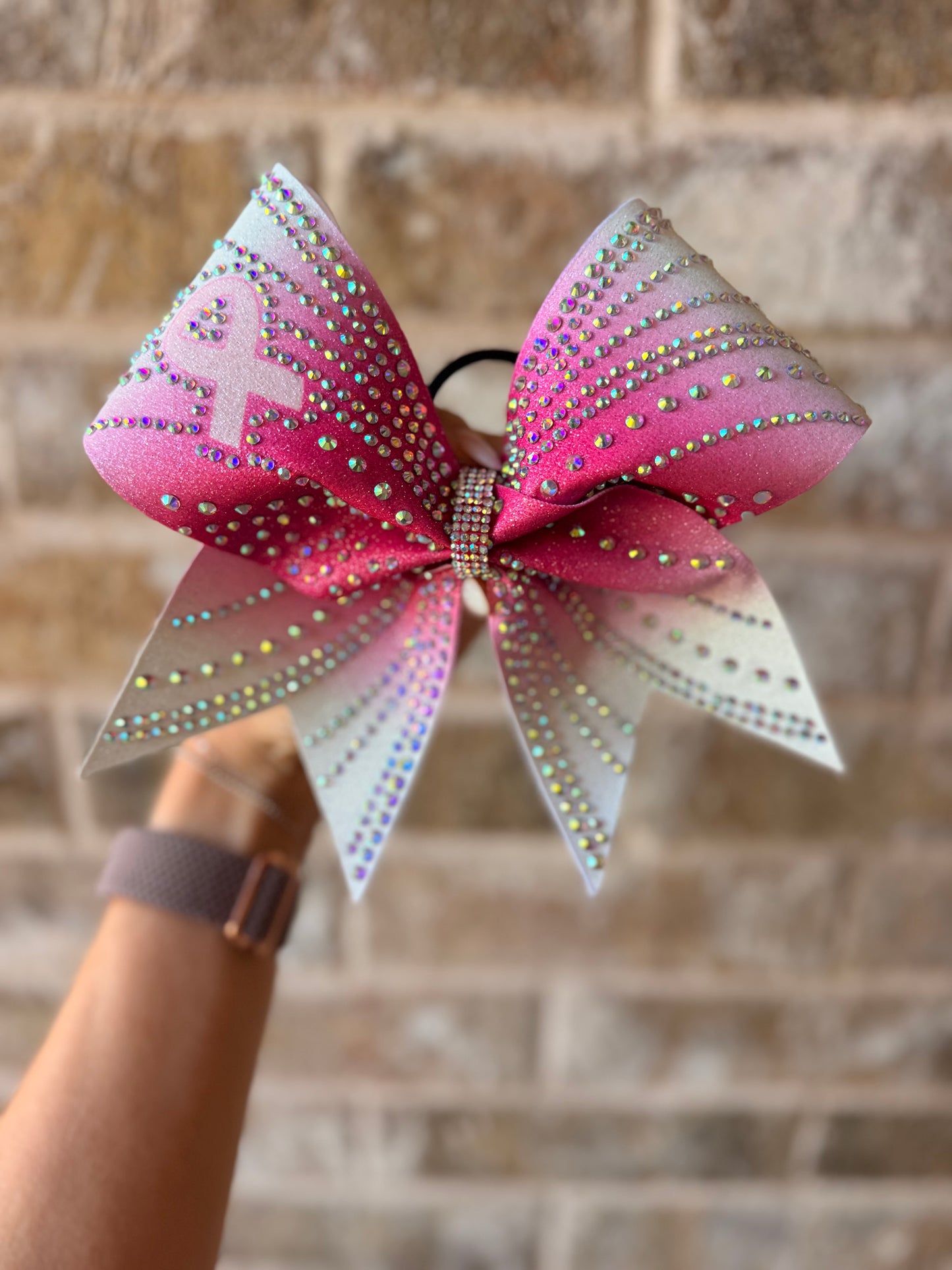 Rylee Bow: Pink Ombré Breast Cancer