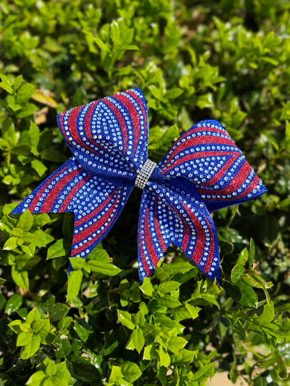 Romina Bow: Royal Blue & Red