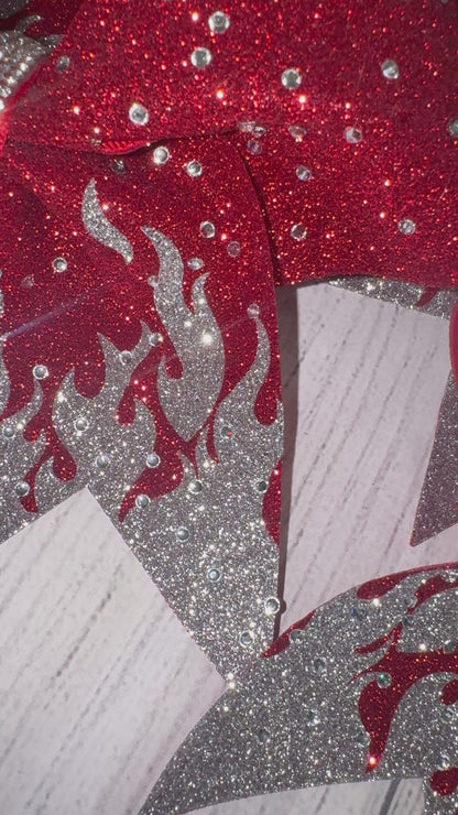 Scarlet Blaze Luxe – Silver Flames
